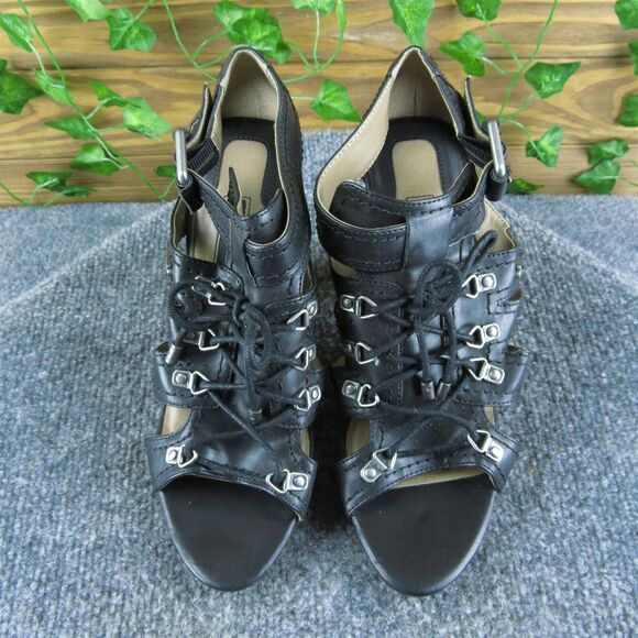 Calvin Klein Women's Jessica Gladiator Black Synthetic Size 6M Gently Used 2025 - Picture 3 of 7